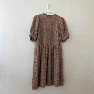 Light brown chiffon dress
